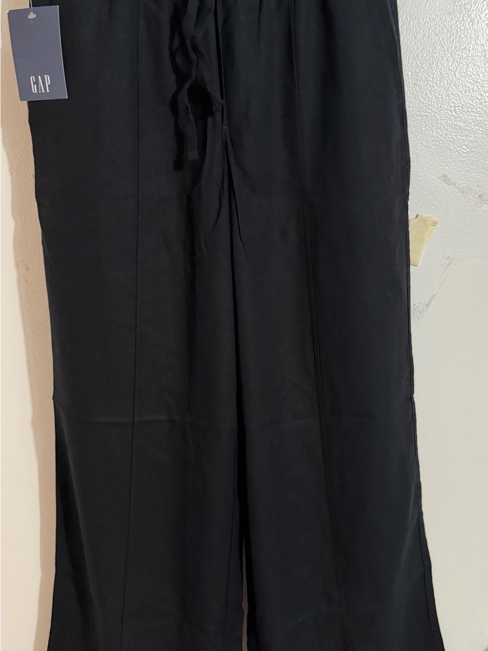 GAP Women’s Black Wide Leg Linen Pants
